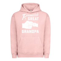 Pigment Salmon Promoted to Great Grandpa Urban Hoodie - PixelWave