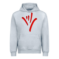 Heather Grey asl (american sign language) tshirt  i love you classic Urban Hoodie - PixelWave