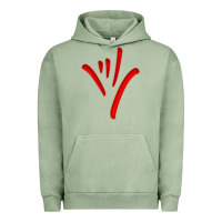 Pigment Oil Green asl (american sign language) tshirt  i love you classic Urban Hoodie - PixelWave
