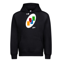 Black Uno Card Game Draw Four Urban Hoodie - PixelWave