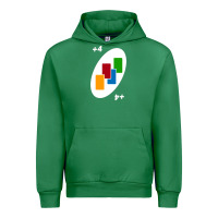 Emerald Uno Card Game Draw Four Urban Hoodie - PixelWave