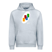 Heather Grey Uno Card Game Draw Four Urban Hoodie - PixelWave