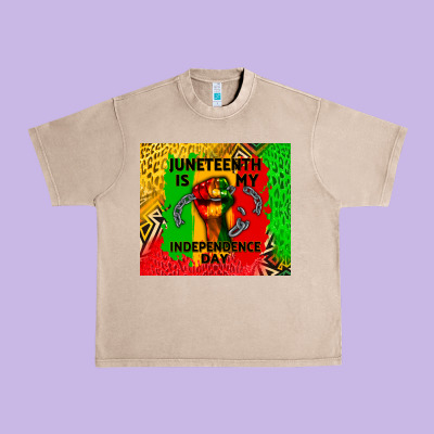 Juneteenth Is My Independence Day Urban Heavy Tee Designed By Cowgirlartshop