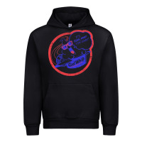 Black cool whip vintage design   80s aesthetic Urban Hoodie - PixelWave