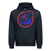 Navy cool whip vintage design   80s aesthetic Urban Hoodie - PixelWave