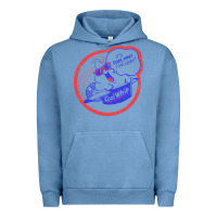 Pigment Pebble Blue cool whip vintage design   80s aesthetic Urban Hoodie - PixelWave