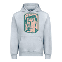 Heather Grey patrick swayze retro 80s fan aesthetic design Urban Hoodie - PixelWave