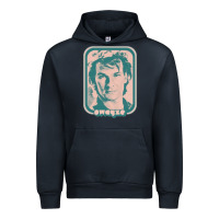 Navy patrick swayze retro 80s fan aesthetic design Urban Hoodie - PixelWave