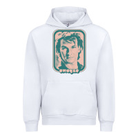 White patrick swayze retro 80s fan aesthetic design Urban Hoodie - PixelWave