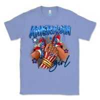 Colony Blue Afro american girl sneakers Classic Tee - RanaPortraitStore
