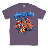 Lavender Afro american girl sneakers Classic Tee - RanaPortraitStore