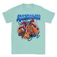 Seafoam Afro american girl sneakers Classic Tee - RanaPortraitStore