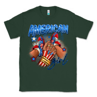Sports Green Afro american girl sneakers Classic Tee - RanaPortraitStore