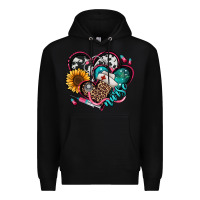Black nurse hearts Premium Hoodie - Jasminsmagicworld