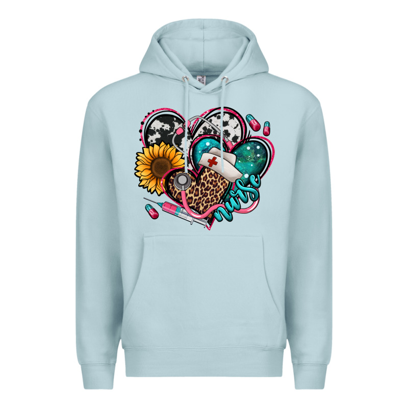 Nurse Hearts Premium Hoodie by Jasminsmagicworld | Teevron