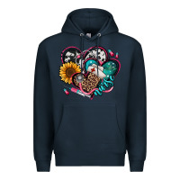 Navy nurse hearts Premium Hoodie - Jasminsmagicworld