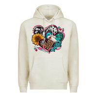 Oatmeal Heather nurse hearts Premium Hoodie - Jasminsmagicworld