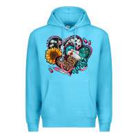 Ocean Blue nurse hearts Premium Hoodie - Jasminsmagicworld