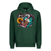 Sports Green nurse hearts Premium Hoodie - Jasminsmagicworld