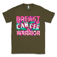 Army Green Breast Cancer Warrior Classic Tee - texasbilliewilder
