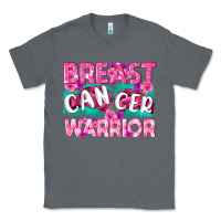 Charcoal Heather Breast Cancer Warrior Classic Tee - texasbilliewilder