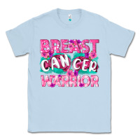 Dusty Blue Breast Cancer Warrior Classic Tee - texasbilliewilder