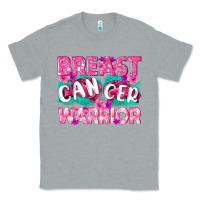 Heather Grey Breast Cancer Warrior Classic Tee - texasbilliewilder