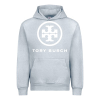 Heather Grey white burch tory Urban Hoodie - PixelWave
