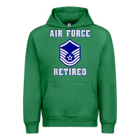 Emerald military master sergeant air force retired t shirt Urban Hoodie - PixelWave