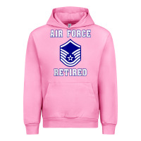 Fuchsia Pink military master sergeant air force retired t shirt Urban Hoodie - PixelWave