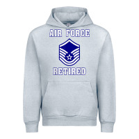 Heather Grey military master sergeant air force retired t shirt Urban Hoodie - PixelWave
