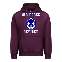 Mauve Wine military master sergeant air force retired t shirt Urban Hoodie - PixelWave