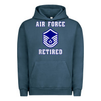 Pigment Midnight Navy military master sergeant air force retired t shirt Urban Hoodie - PixelWave
