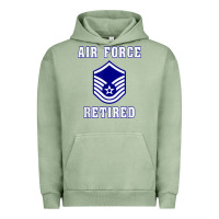 Pigment Oil Green military master sergeant air force retired t shirt Urban Hoodie - PixelWave