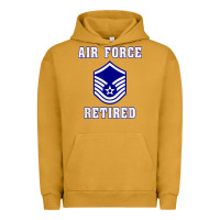 Pigment Peanut Butter military master sergeant air force retired t shirt Urban Hoodie - PixelWave