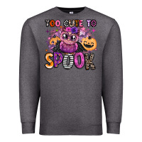 Charcoal Heather wicked cute too cute to spook Premium Sweatshirt - BarkalooDesign