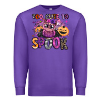 Purple wicked cute too cute to spook Premium Sweatshirt - BarkalooDesign