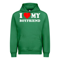 Emerald I Love My Boyfriend T-Shirt Urban Hoodie - PixelWave