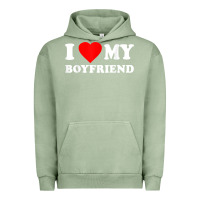 Pigment Oil Green I Love My Boyfriend T-Shirt Urban Hoodie - PixelWave