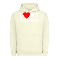 Pigment Pistachio I Love My Boyfriend T-Shirt Urban Hoodie - PixelWave
