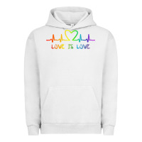 Pigment Lunar Rock LGBT Love Rainbow Heartbeat Urban Hoodie - PixelWave