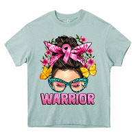 Arona cancer warrior messy bun Heavy Core Tee - BarkalooDesign