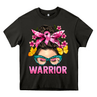 Asphalt cancer warrior messy bun Heavy Core Tee - BarkalooDesign