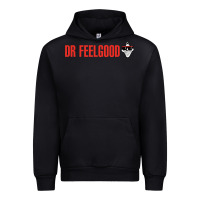 Black Dr. Feelgood Urban Hoodie - PixelWave