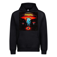 Black Boston Classic Urban Hoodie - PixelWave