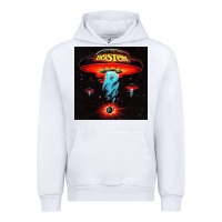 White Boston Classic Urban Hoodie - PixelWave