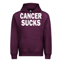 Mauve Wine cancer sucks Urban Hoodie - PixelWave