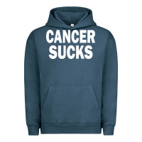 Pigment Midnight Navy cancer sucks Urban Hoodie - PixelWave