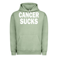 Pigment Oil Green cancer sucks Urban Hoodie - PixelWave