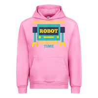 Fuchsia Pink it's robot fighting time funny robotics engineer battle bots Urban Hoodie - PixelWave